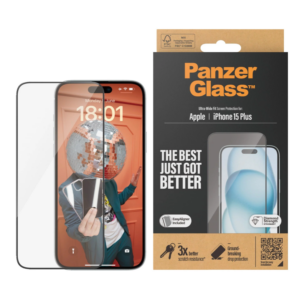 PanzerGlass iPhone 15 Plus Screen Protector EasyAligner