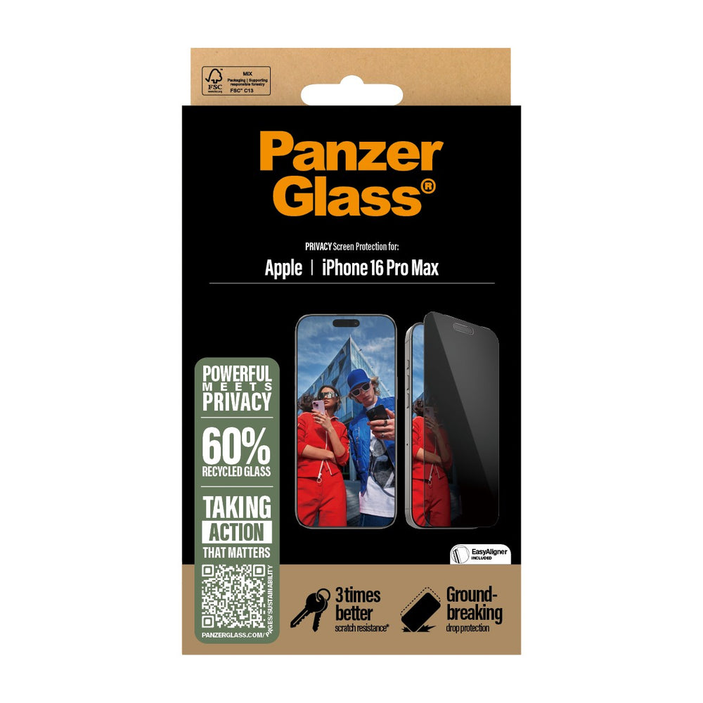 PanzerGlass iPhone 16 Pro Max Screen Protector (Premium)